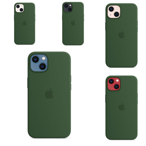 Чехол LUX Silicone Case для iPhone 13 Clover without MagSafe